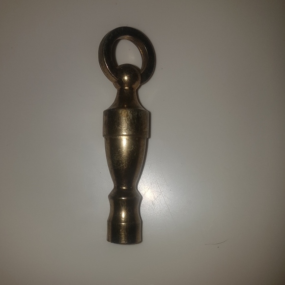 {FWP} Elongated Ring Finial Handle Hardware - Picture 1 of 4